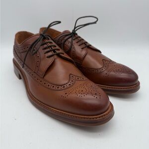 BRAND NEW Banana Republic Shoes Leather Wingtip Oxfords COGNAC SIZE 11.5